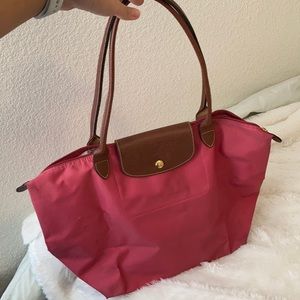 Longchamp le pillage large nylon shoulder tote
